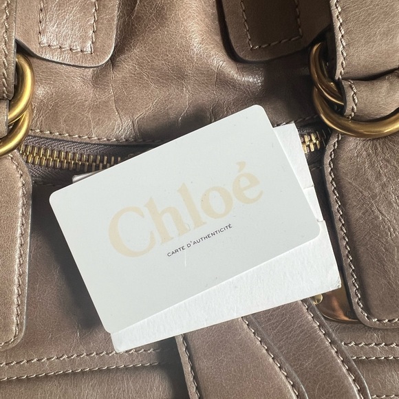 Chloe Beige Leather Bay Satchel - Picture 10 of 11